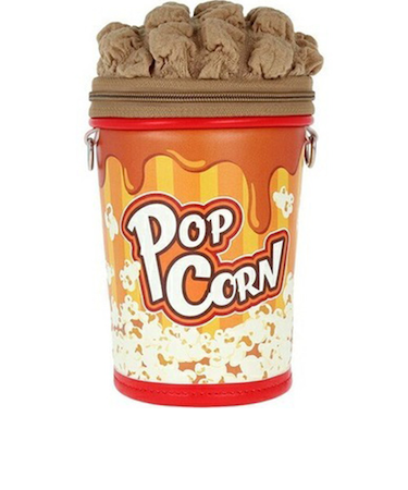 サンスター文具　ポップコーンペンポーチ　キャラメルBR