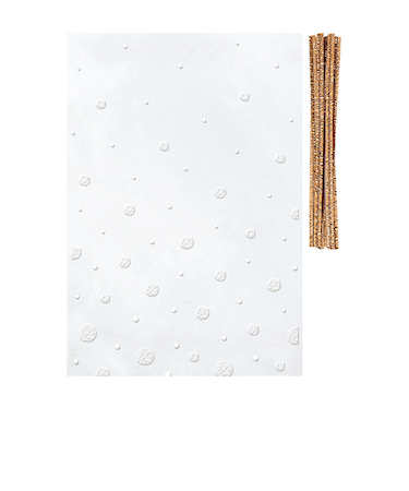 インディゴ　シースルーバッグM　ドット　PP090　ホワイト