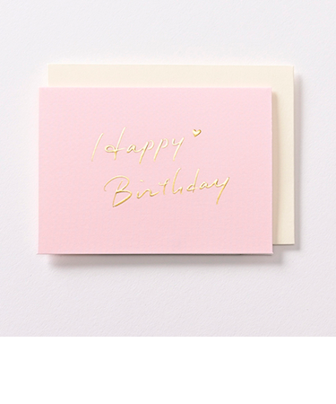 EASE（イーズ）　バースデイミニカード　GB2092　フォントピンク