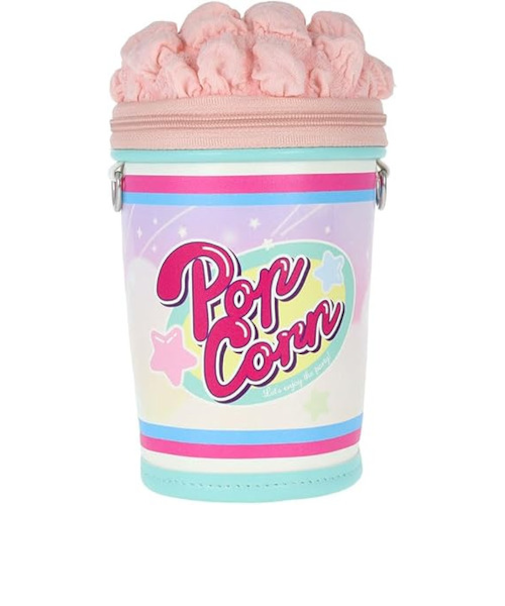 サンスター文具　ポップコーンペンポーチ　ストロベリーＰ