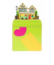 さんけい　みにちゅあーとmini　MP05－04　小さな街並み