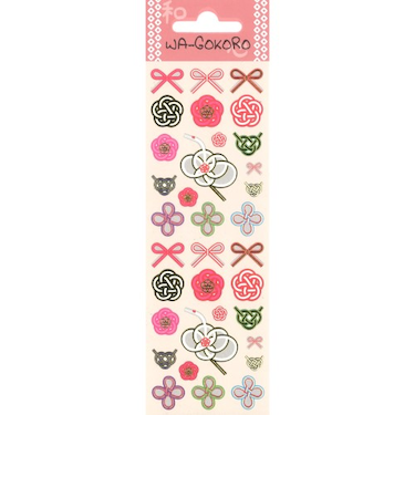 【年賀用品】　S＆Cコーポレーション　わごころ　ミニステッカー　CHW54　水引き