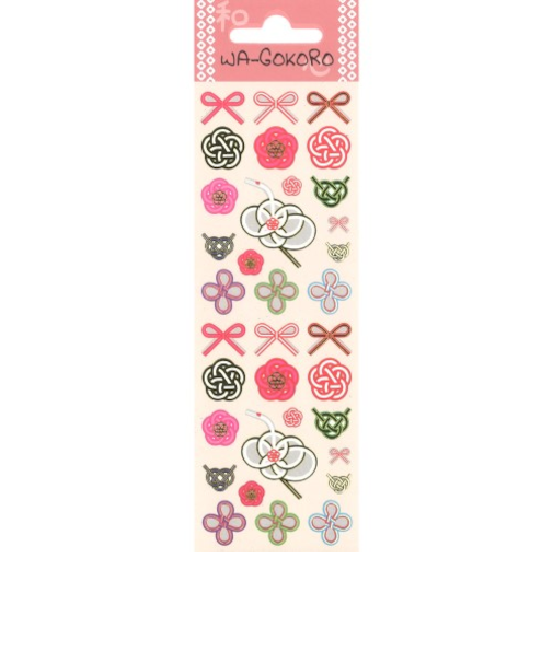 【年賀用品】　S＆Cコーポレーション　わごころ　ミニステッカー　CHW54　水引き