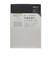 日本能率協会　NOLTYノート　ホワイト用紙方眼　192ページ　A5　NWG01　ブラック
