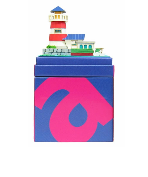 さんけい　みにちゅあーとmini　MP05－08　ライトハウスとカナルボート