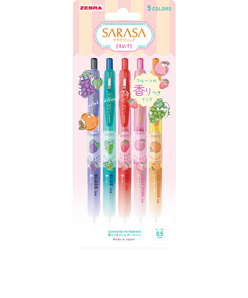 ゼブラ（ZEBRA） サラサクリップ 0.5mm 香りつきフルーツ JJ29－KF－5C