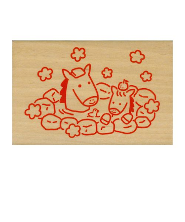 【年賀用品】　こどものかお　NYスタンプ　11295－003