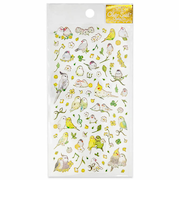 クローズ・ピン　たけいみき　ふち箔クリアシール　US-15808　ナチュラルバード