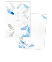 ホールマーク（Hallmark）　レターパッド　ブリリアントレター　813154　シェイズオブブルー