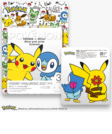 オルフェス（ALFACE+）　ブリスターパック　ピカチュウ／ポッチャマデザイン　3枚入