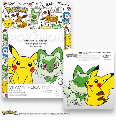 オルフェス（ALFACE+）　ブリスターパック　ピカチュウ／ニャオハデザイン　3枚入