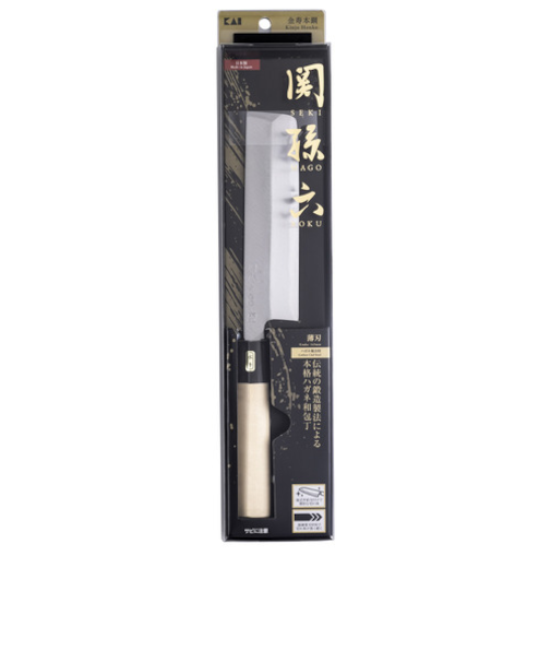 貝印（KAI）　関孫六　金寿本鋼　和包丁　薄刃　165mm