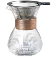 パイレックス（PYREX）　コーヒーサーバー　400mL　ステンレスフィルター付き　CP-8664　ブラウン