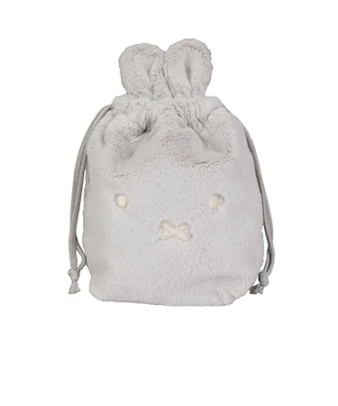 ビーエスエス（BSS）　ミッフィー　巾着袋　EB480GY　グレー