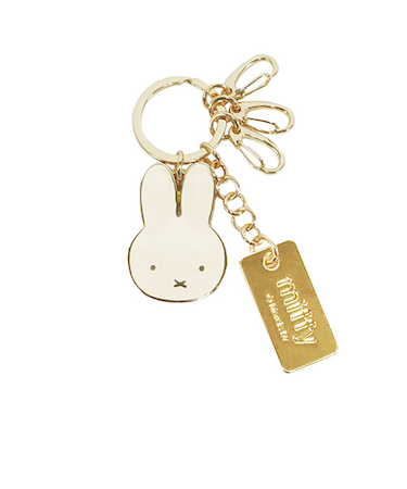 ビーエスエス（BSS）　ミッフィー　キーリング　EB484WH　アイボリー