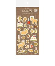 古川紙工　箔押しシールシート　QS343　クッキーとトナカイさん　【数量限定】