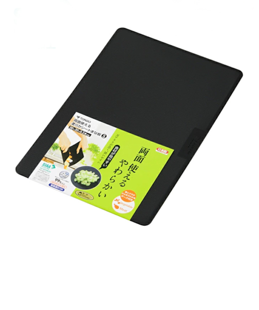【お買い得】新輝合成　両面使える柔らかシートまな板　S　ブラック