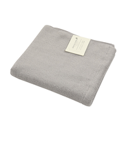 【お買い得】Otona　Cotton　無撚糸カラー　ミニバスタオル　グレー
