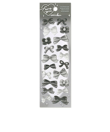 マインドウェイブ　フェイブユーステッカー　82539　リボン　ブラック