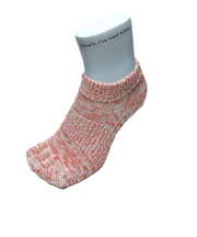 SUGATA LABO 呼吸する和紙靴下 シークレット5本指 ショート丈 ミックスオレンジ Sサイズ