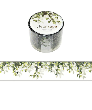マインドウェイブ　クリアテープ　箔押し　30mm幅　95421　komorebi