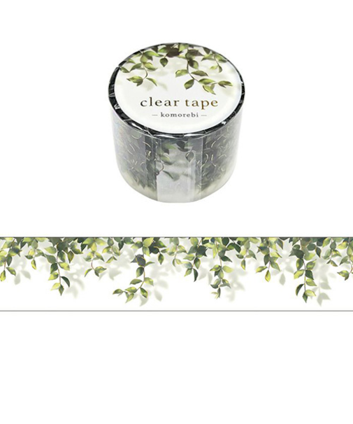 マインドウェイブ　クリアテープ　箔押し　30mm幅　95421　komorebi