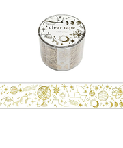 マインドウェイブ クリアテープ 箔押し 30mm幅 95423 universe