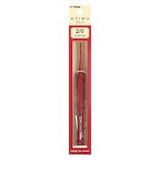 チューリップ（TULIP）　エティモ　レッド　クッショングリップ付きかぎ針　2／0　TED－020