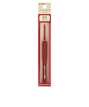 チューリップ（TULIP）　エティモ　レッド　クッショングリップ付きかぎ針　4／0　TED－040