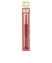 チューリップ（TULIP）　エティモ　レッド　クッショングリップ付きかぎ針　6／0　TED－060