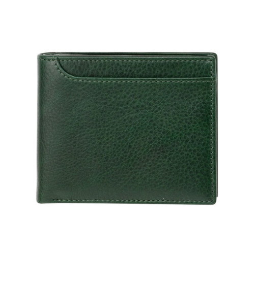 ミラグロ（MILAGRO）　ミリングレザー　二つ折り財布　グリーン