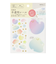 ミドリ（MIDORI）　カラー色紙用シールS　半透明　82723　ふわふわ柄