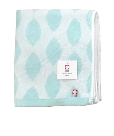 【お買い得】今治タオル　イーズリーフ　フェイスタオル　34×80cm　ブルー