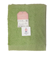 【お買い得】今治タオル　甘撚りクロス　フェイスタオル　34×80cm　グリーン