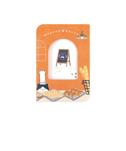 ナカバヤシ　フォトスタンドカード　チェキサイズ　PSTC-CK-101-1　ねこ