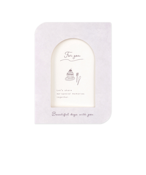 ナカバヤシ　フォトスタンドカード　L判サイズ　PSTC-L-101-4　ケーキ