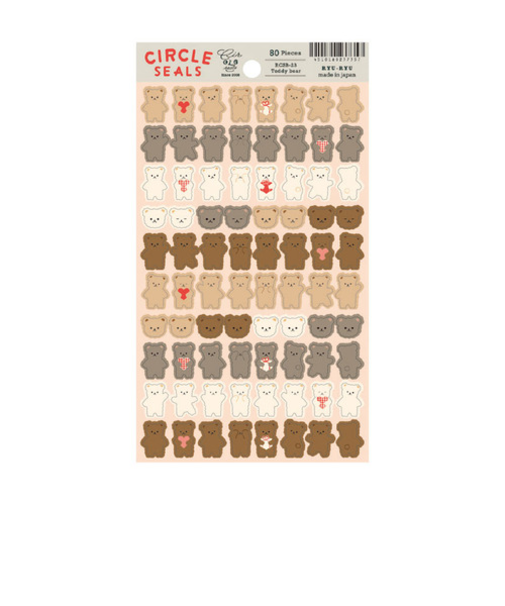 リュリュ　サークルシール・ベーシック　RCSB－23　テディベア