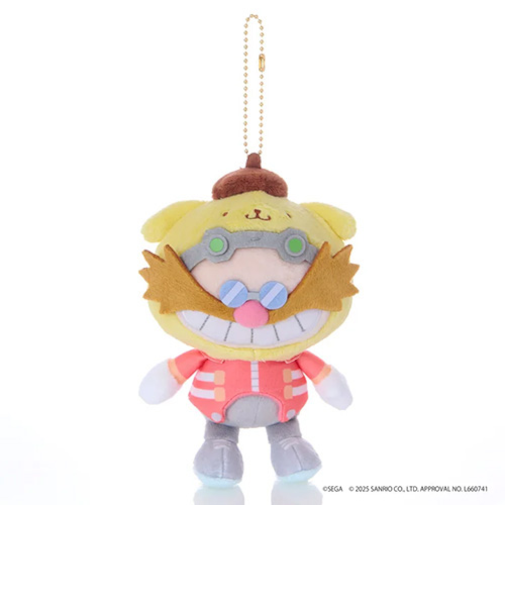 セガフェイブ　ソニック＆フレンズ　サンリオキャラクターズ　マスコット　Dr.エッグマン×ポムポムプリン