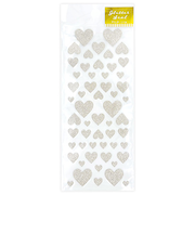 クローズ・ピン グリッターシール US-16503 ハートシルバー