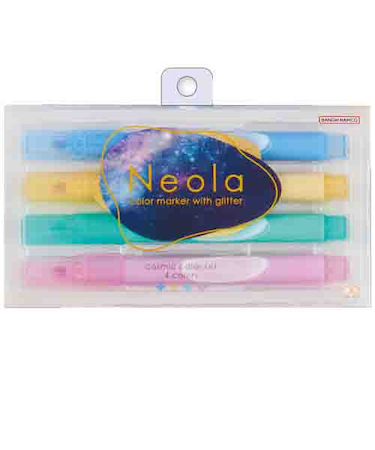 サンスター文具　ラメマーカー　ネオラ（Neola）　コズミックカラーセット