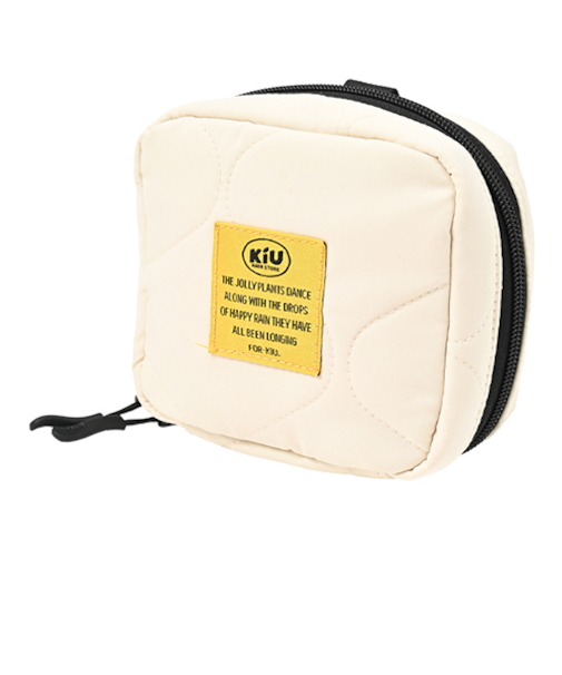 キウ（KiU）　パデッドスクエアポーチ　K480　アイボリー