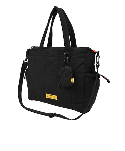 キウ（KiU）　スクエアパデッドマルチパーパストートバッグ　K477　ブラック