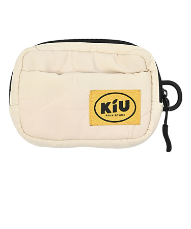 キウ（KiU）　パデッドポーチ　M　K479　アイボリー