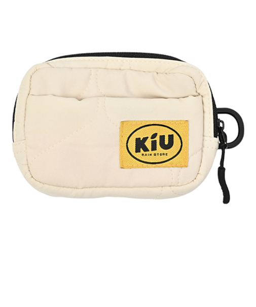 キウ（KiU）　パデッドポーチ　M　K479　アイボリー