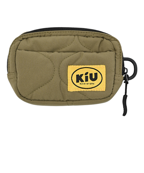 キウ（KiU）　パデッドポーチ　M　K479　カーキ
