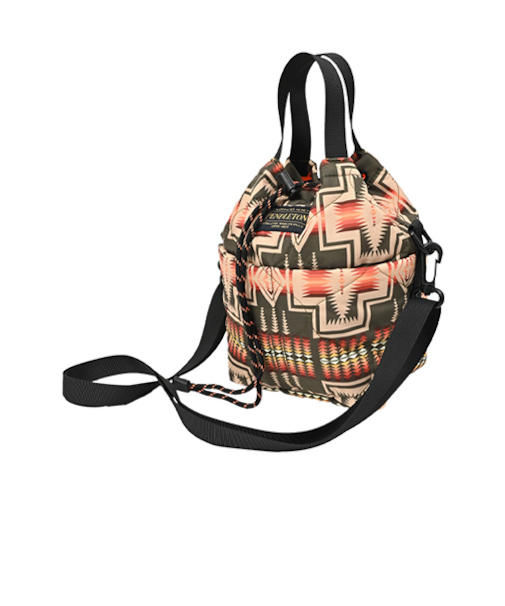 ペンドルトン×キウ（PENDLETON×KiU）　パデッドポケッタフルミニバッグ　K481　ハーディング　オリーブ