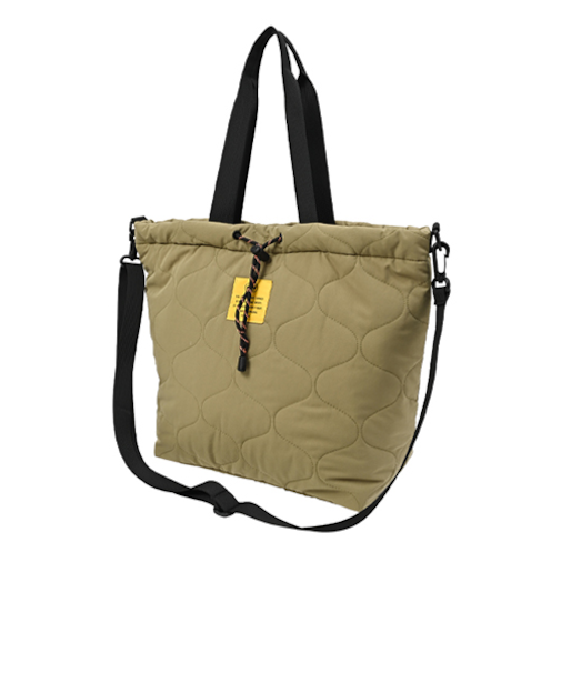 キウ（KiU）　パデッドドロストトートバッグ　K475　カーキ