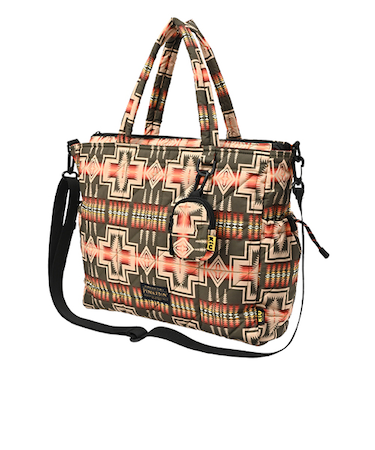 ペンドルトン×キウ（PENDLETON×KiU）　スクエアパデッドマルチパーパストートバッグ　K484　ハーディング　オリーブ