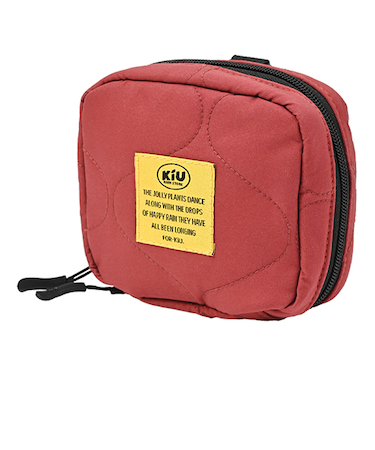 キウ（KiU）　パデッドスクエアポーチ　K480　テラコッタ