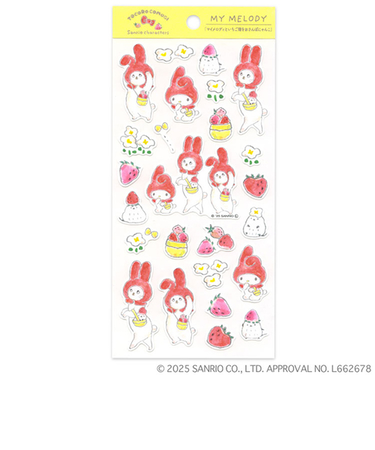 アクティブコーポレーション　トコロコムギ×サンリオ　コットンシール　M01-SV-141